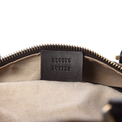 Gucci Monogram Small Boston Dark Brown 9 of 10