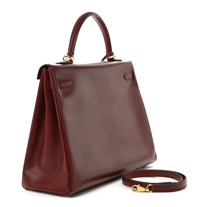 Hermes Box Kelly Retourne 35 Rouge H 3 of 13