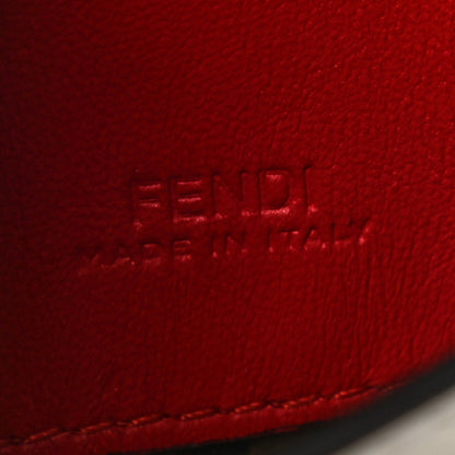 Fendi Vitello Century Chinese Valentines Day Karligraphy Embroidered Nano Baguette Charm Panna Rosso Cardinale 6 of 6