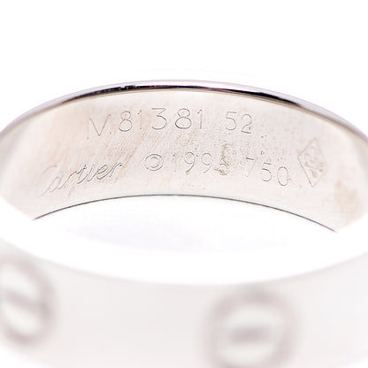Cartier 18K White Gold 5.5mm LOVE Ring 52 6 3 of 3