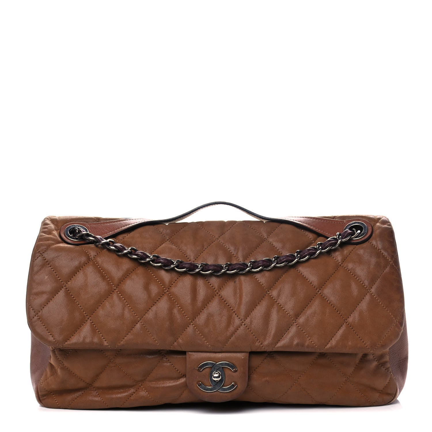 Chanel Iridescent Calfskin Jumbo In The Mix Flap Brown 1 of 12