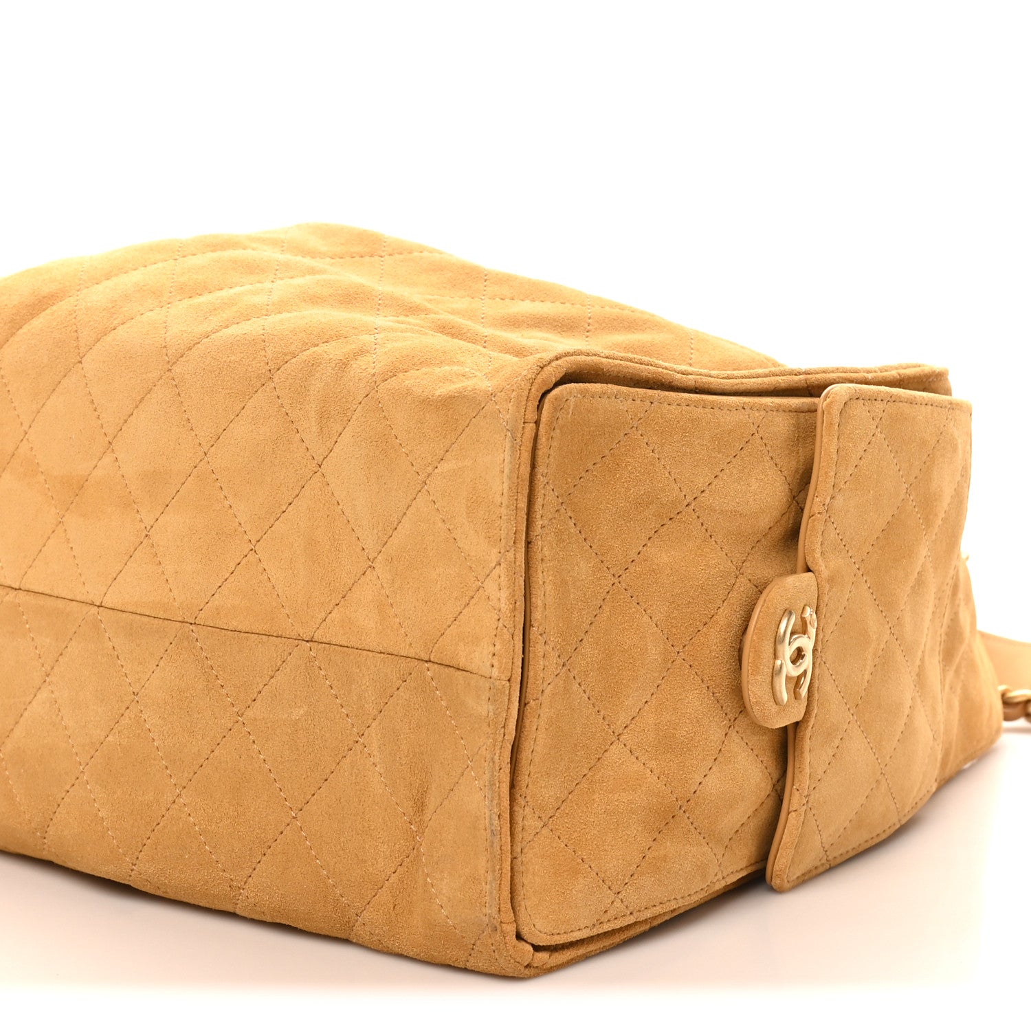 Chanel Suede Quilted Medium Chanel 25 Handbag Beige 10 of 10