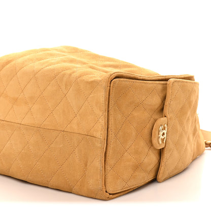 Chanel Suede Quilted Medium Chanel 25 Handbag Beige 10 of 10
