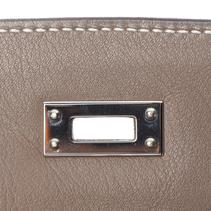 Hermes Swift Kelly Pochette Clutch Etoupe 10 of 20