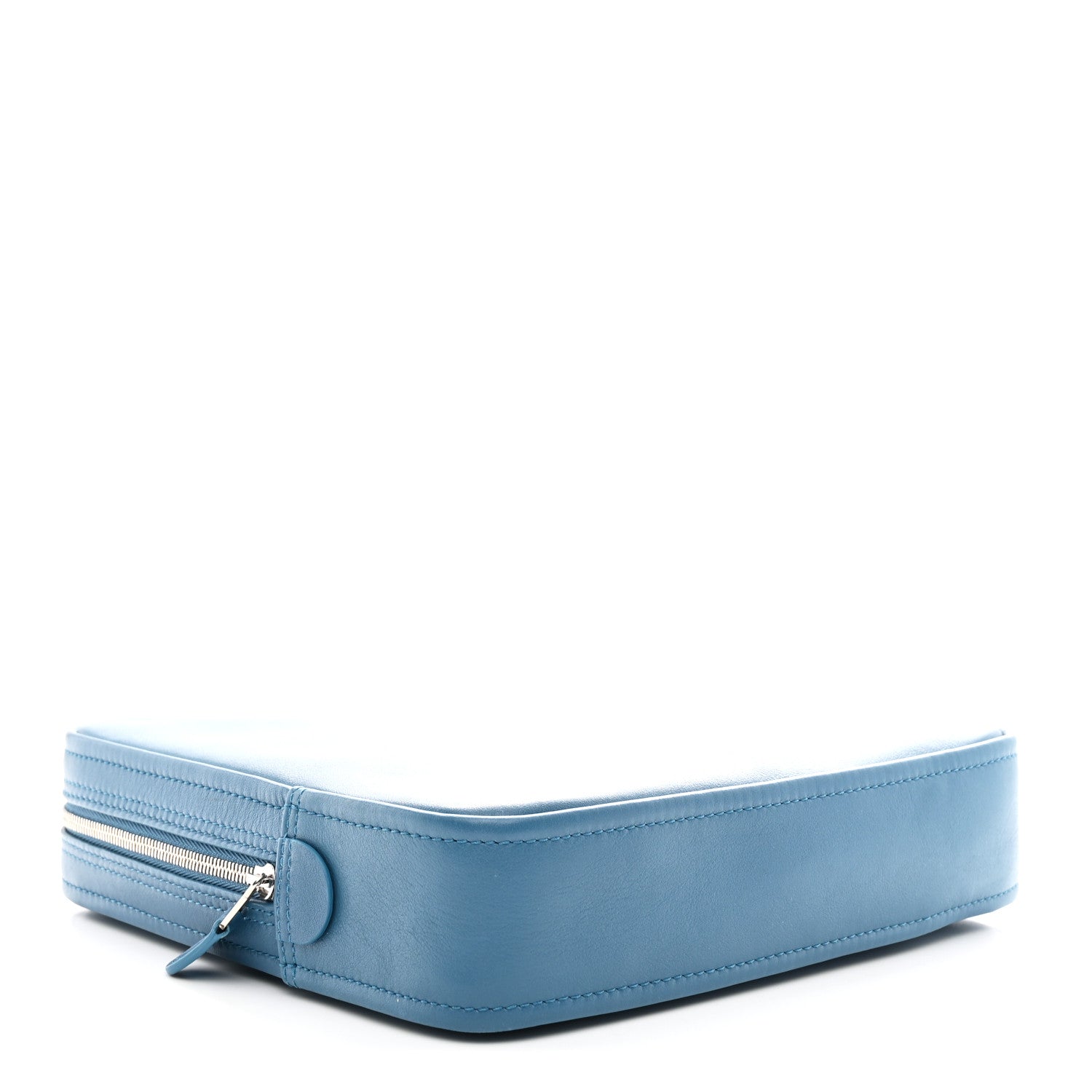 Balenciaga Calfskin M Triangle Pouch Bleu Persan 4 of 7