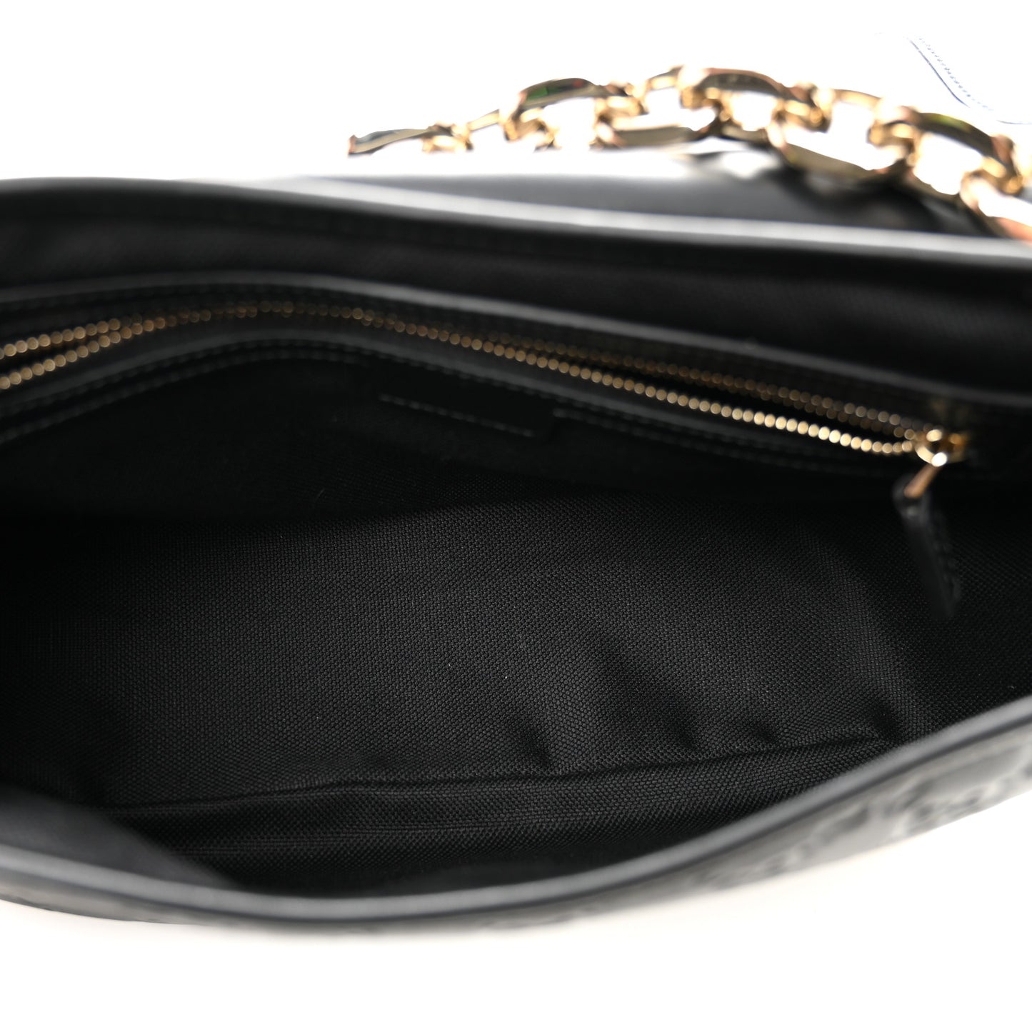 GG Calfskin Embossed Emblem Medium Arabella Bag Black Black