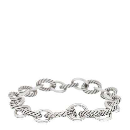 David Yurman Sterling Silver 10mm Medium Oval Link Bracelet 2 of 3