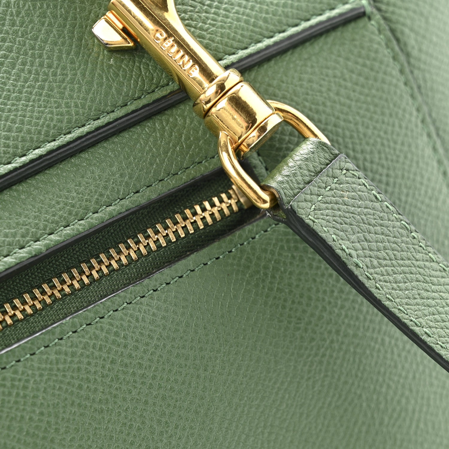 Celine Grained Calfskin Mini Belt Bag Mint 19 of 20