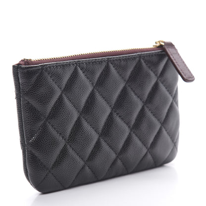 Chanel Caviar Quilted Small Cosmetic Case Black 3 of 8