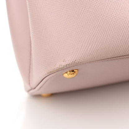 Prada Saffiano Cuir Medium Double Bag Mughetto 17 of 17