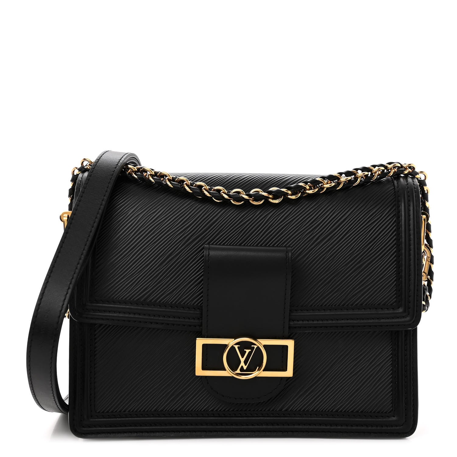 Louis Vuitton Epi Dauphine MM Black 1 of 9