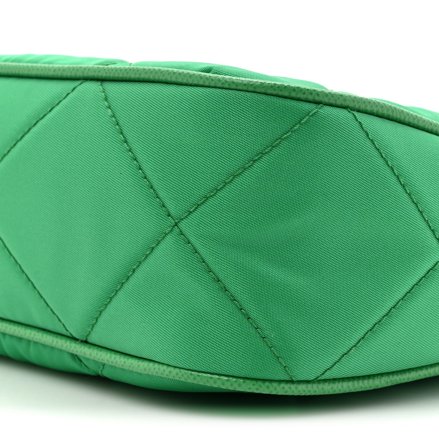 Prada Re-Nylon Saffiano Stitched Mini Re-Edition 1995 Chaine Shoulder Bag Menta 8 of 9