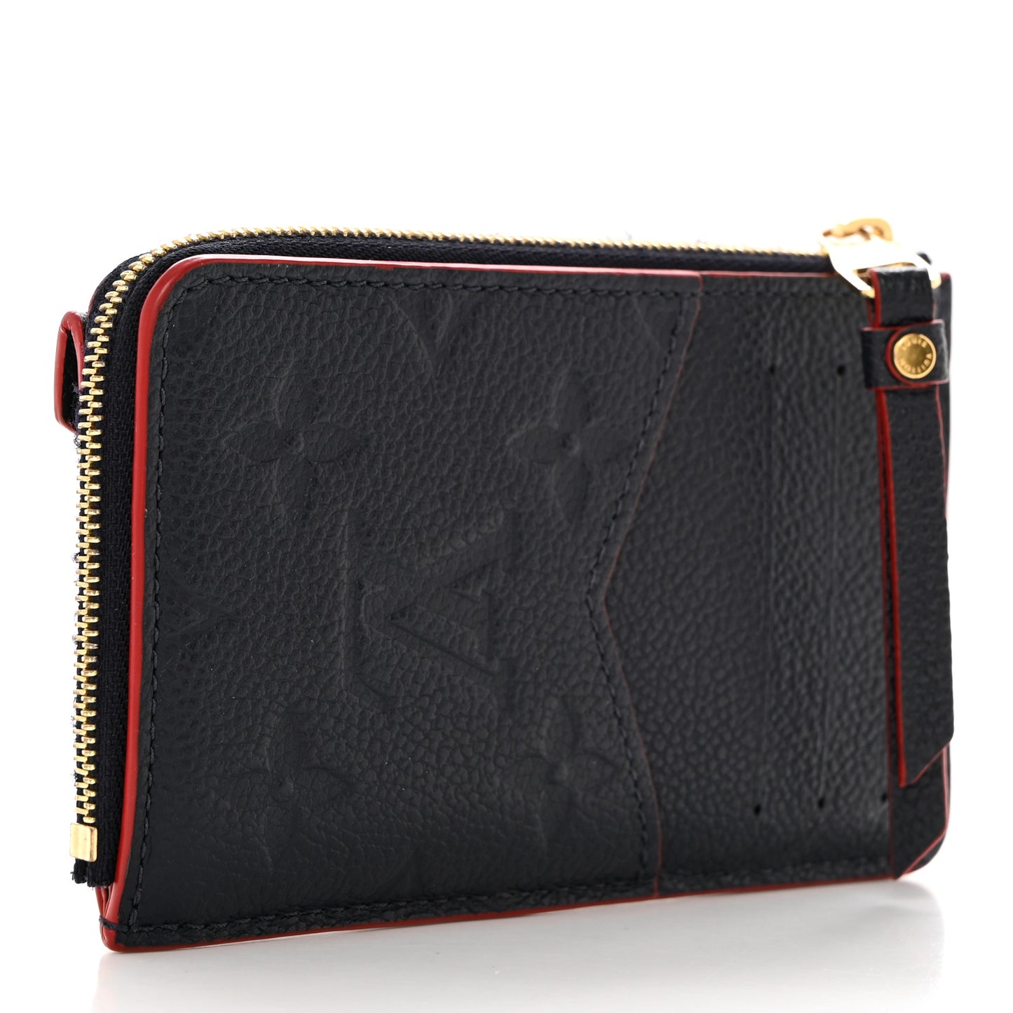 Empreinte Recto Verso Card Holder Marine Rouge