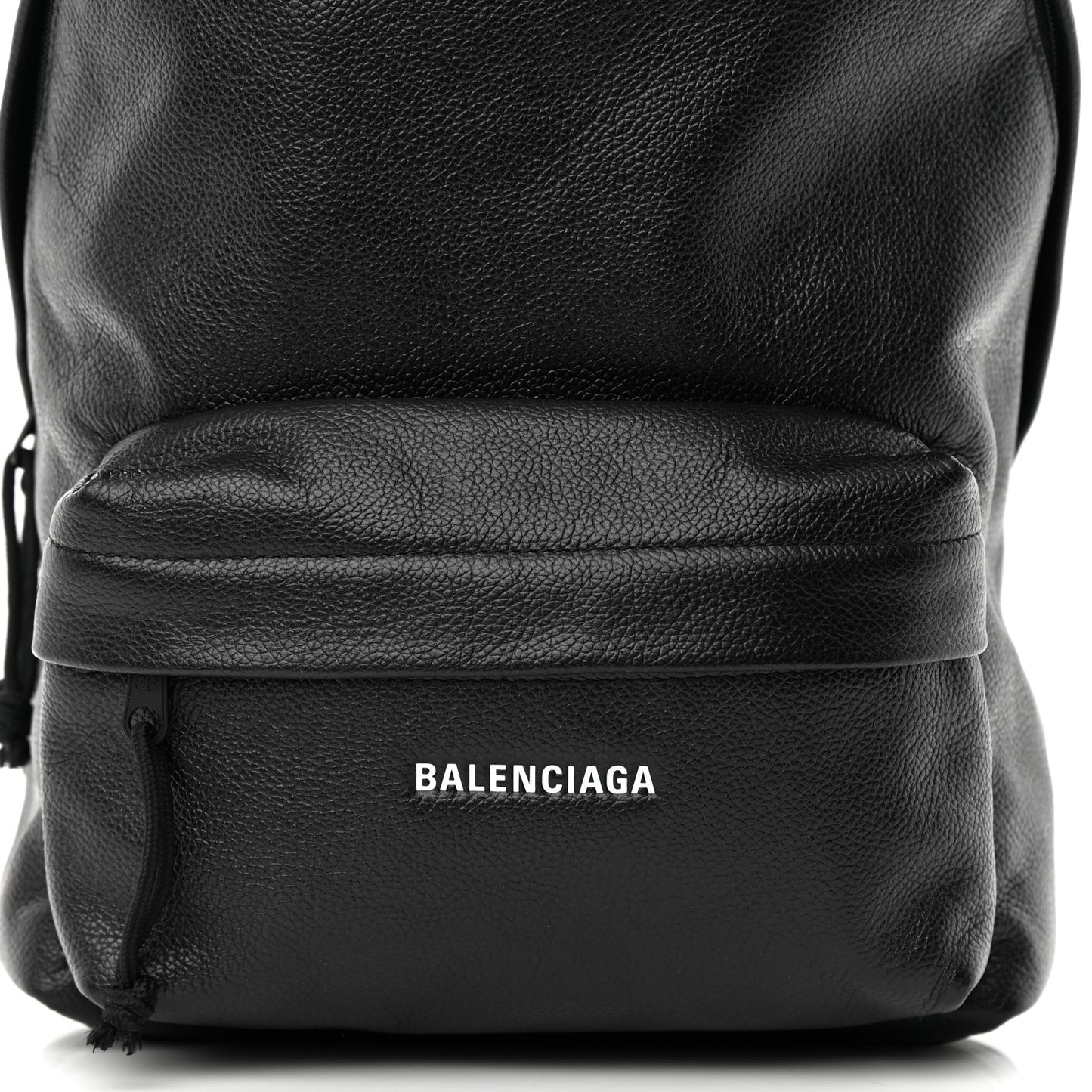 Grained Calfskin Small Explorer Backpack Black