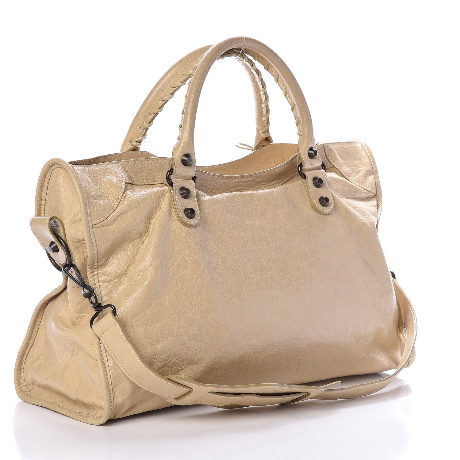 Balenciaga Agneau Classic Hardware City Dune 3 of 9