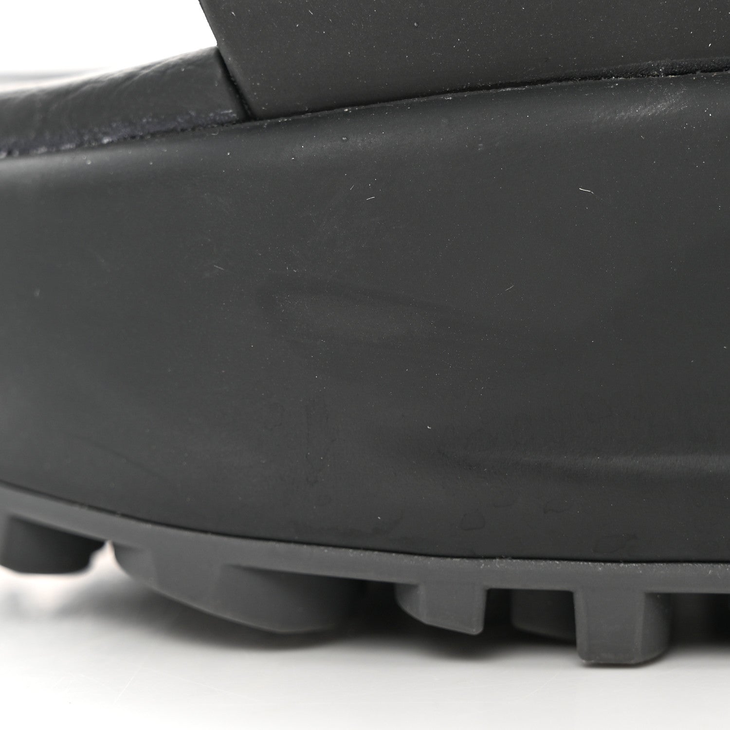 Gucci Soft Rubber Womens Interlocking G Platform 42mm Slide Sandals 36 Black 9 of 10