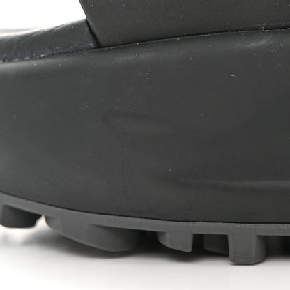 Gucci Soft Rubber Womens Interlocking G Platform 42mm Slide Sandals 36 Black 9 of 10
