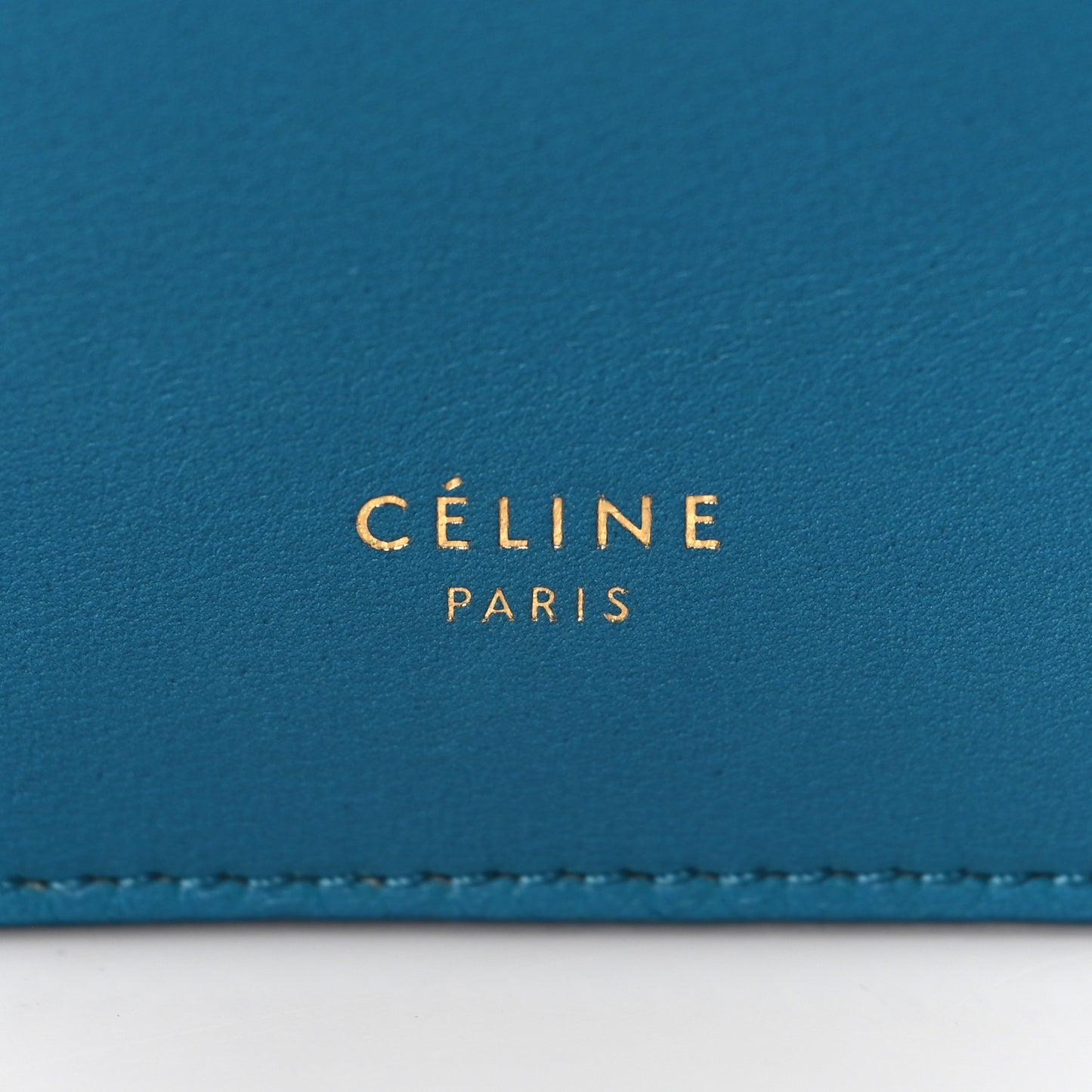 Smooth Calfskin Mini Clasp Bag Teal Blue