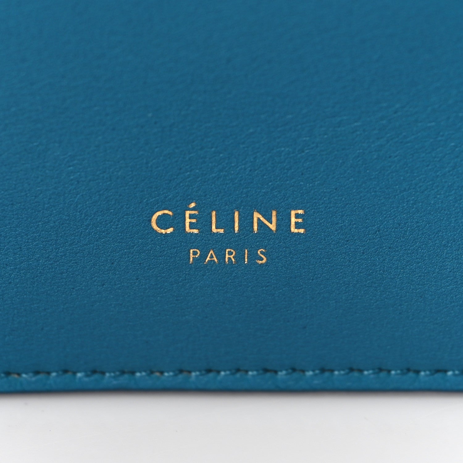 Celine Smooth Calfskin Mini Clasp Bag Teal Blue 6 of 10