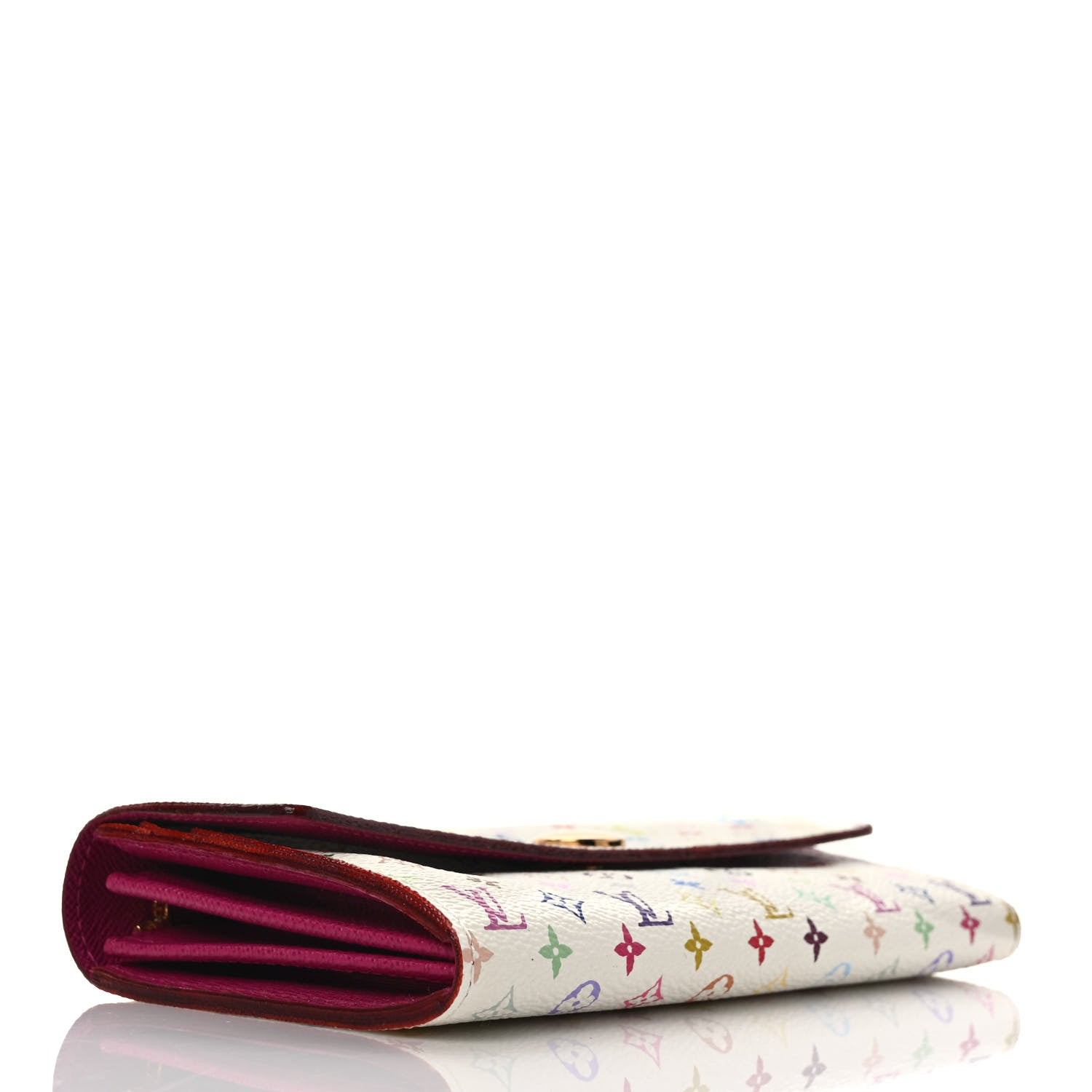 Louis Vuitton Monogram Multicolor Sarah Wallet White Figue 4 of 7