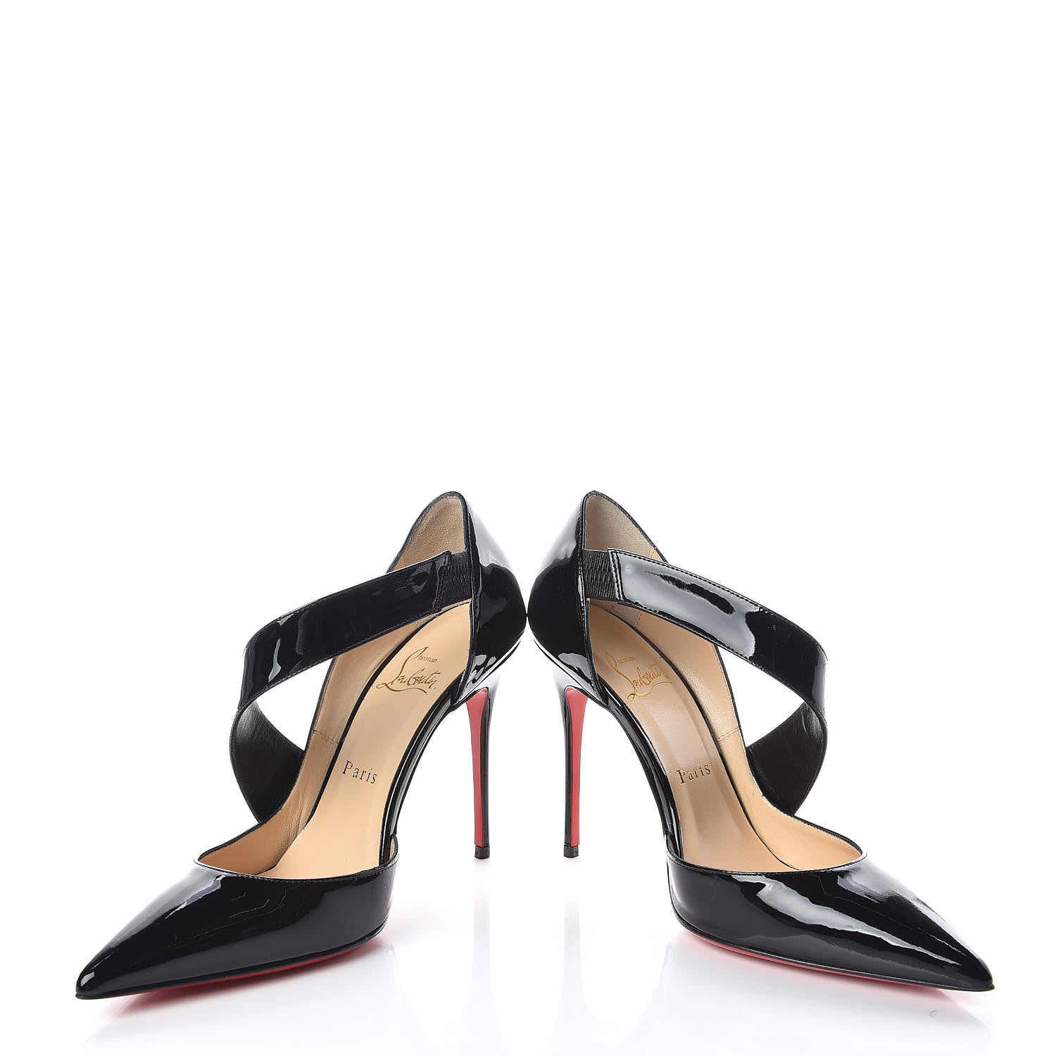 Christian Louboutin Patent Ograde 100 Pumps 38 Black 5 of 11