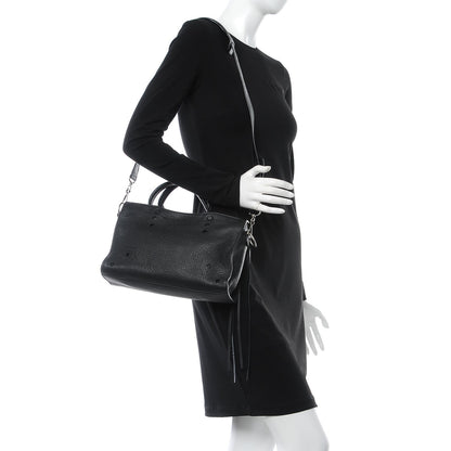 Balenciaga Veau Grana Perforated Blackout Hardware S City Black 9 of 14