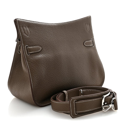 Hermes Taurillon Clemence Jypsiere 28 Etoupe 3 of 9