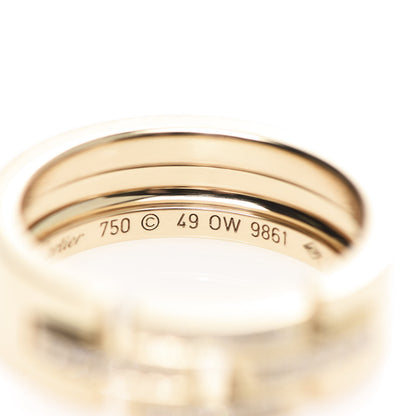 Cartier 18K Yellow Gold Diamond Maillon Panthere Band Ring 49 5 5 of 7