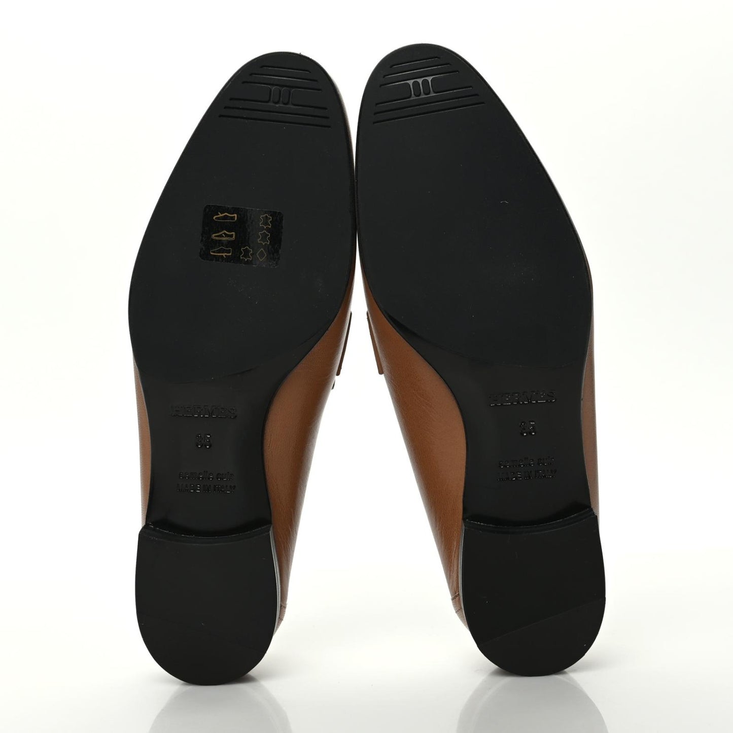 Goatskin Womens Paris Loafers 35 Gold