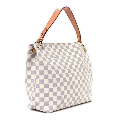 Louis Vuitton Damier Azur Graceful PM Rose Ballerine 3 of 10
