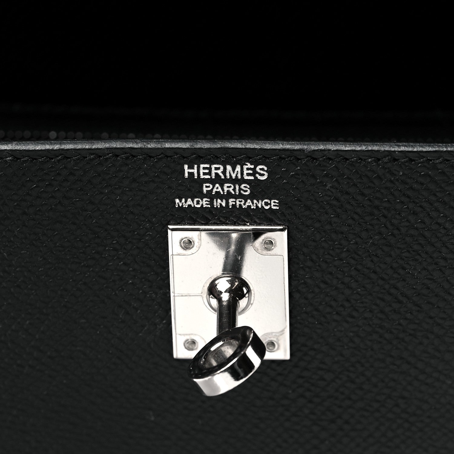 Hermes Epsom Kelly Sellier 25 Black 6 of 10