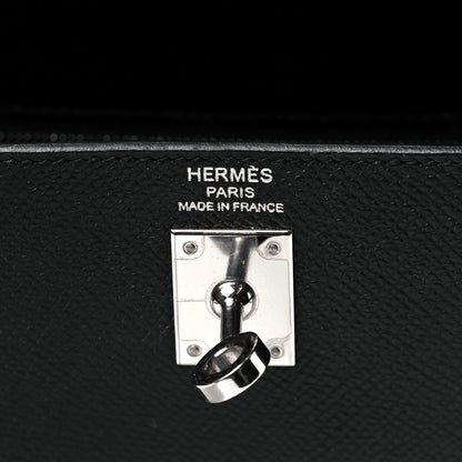 Hermes Epsom Kelly Sellier 25 Black 6 of 10