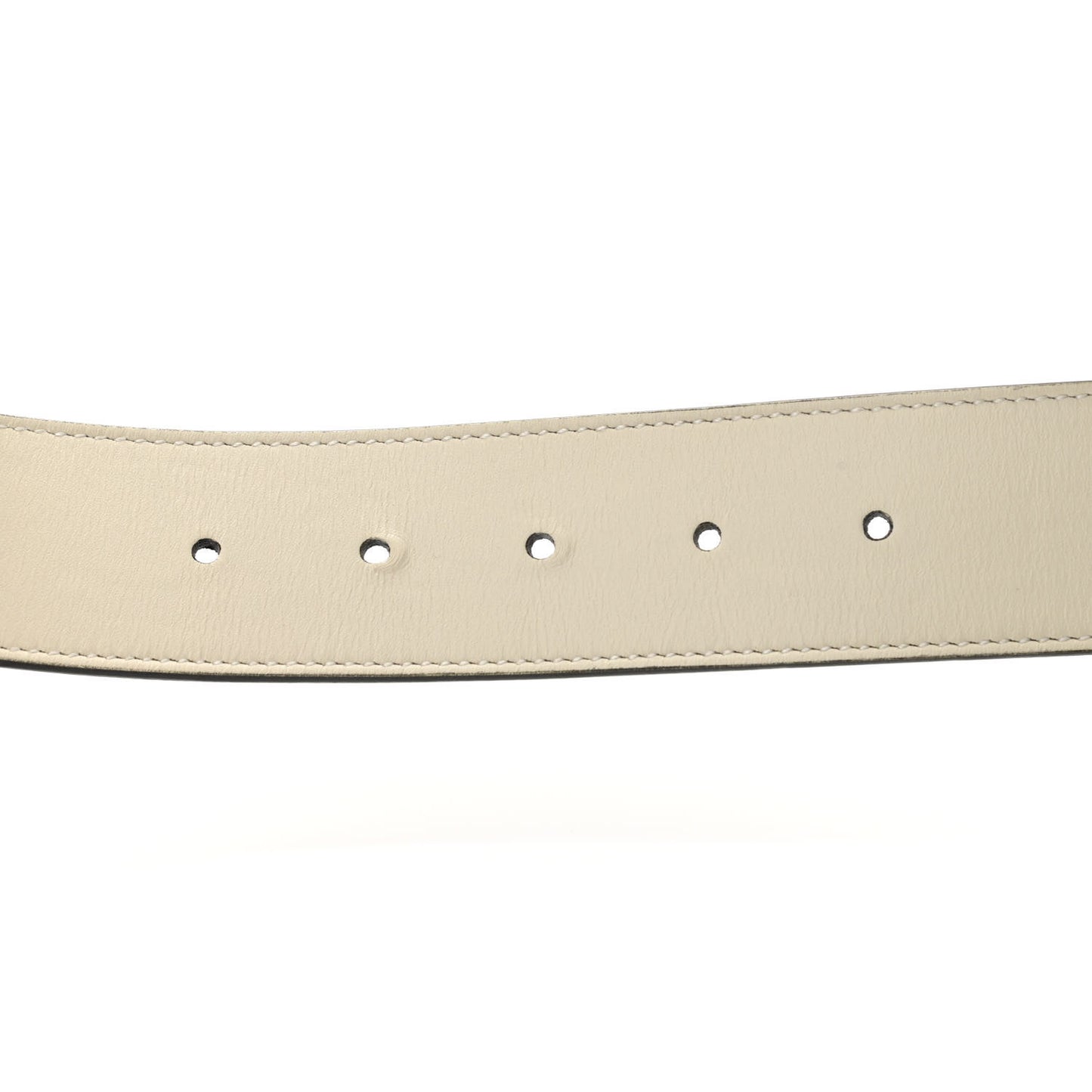 Calfskin Double G 40mm Belt 85 34 Mystic White