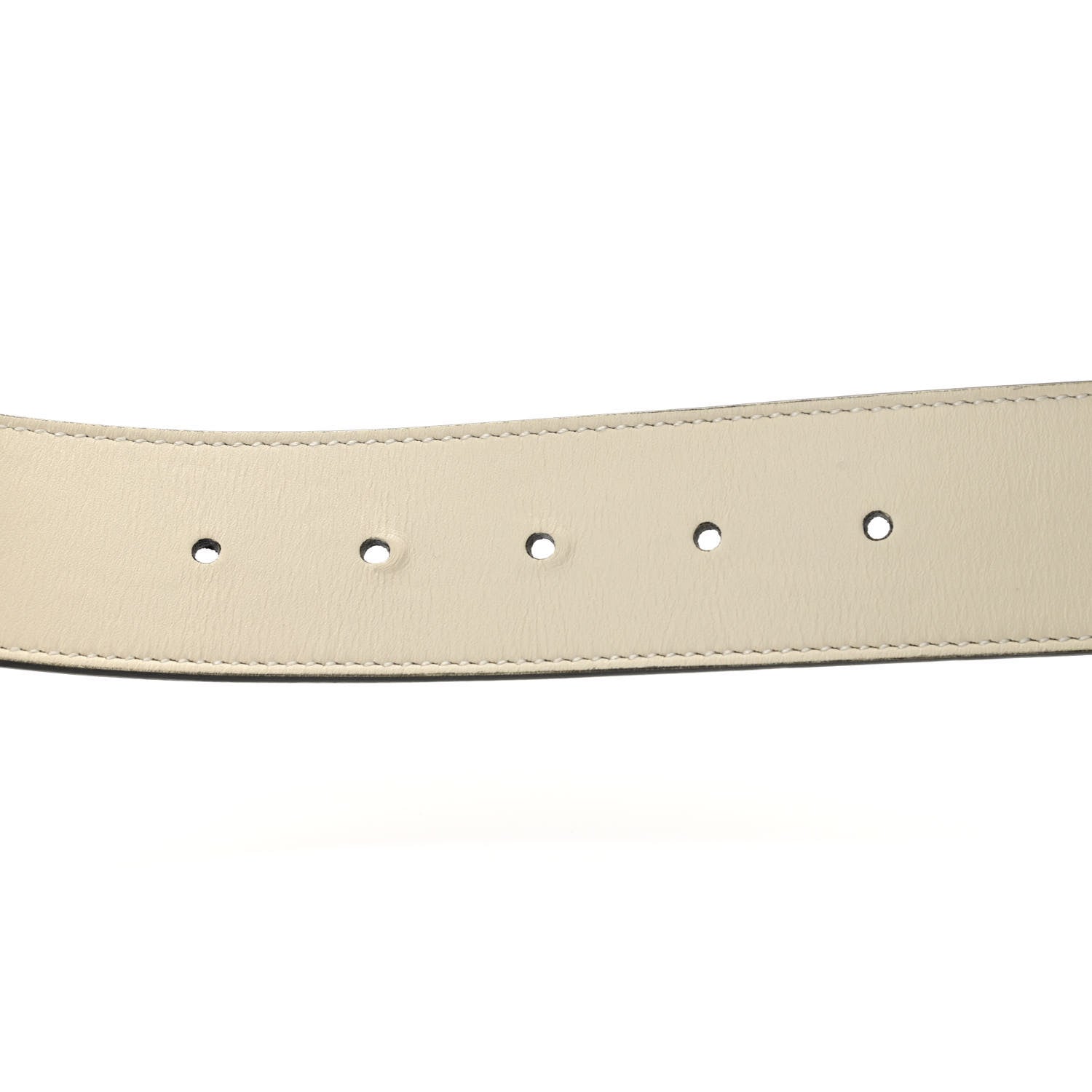 Gucci Calfskin Double G 40mm Belt 85 34 Mystic White 4 of 7