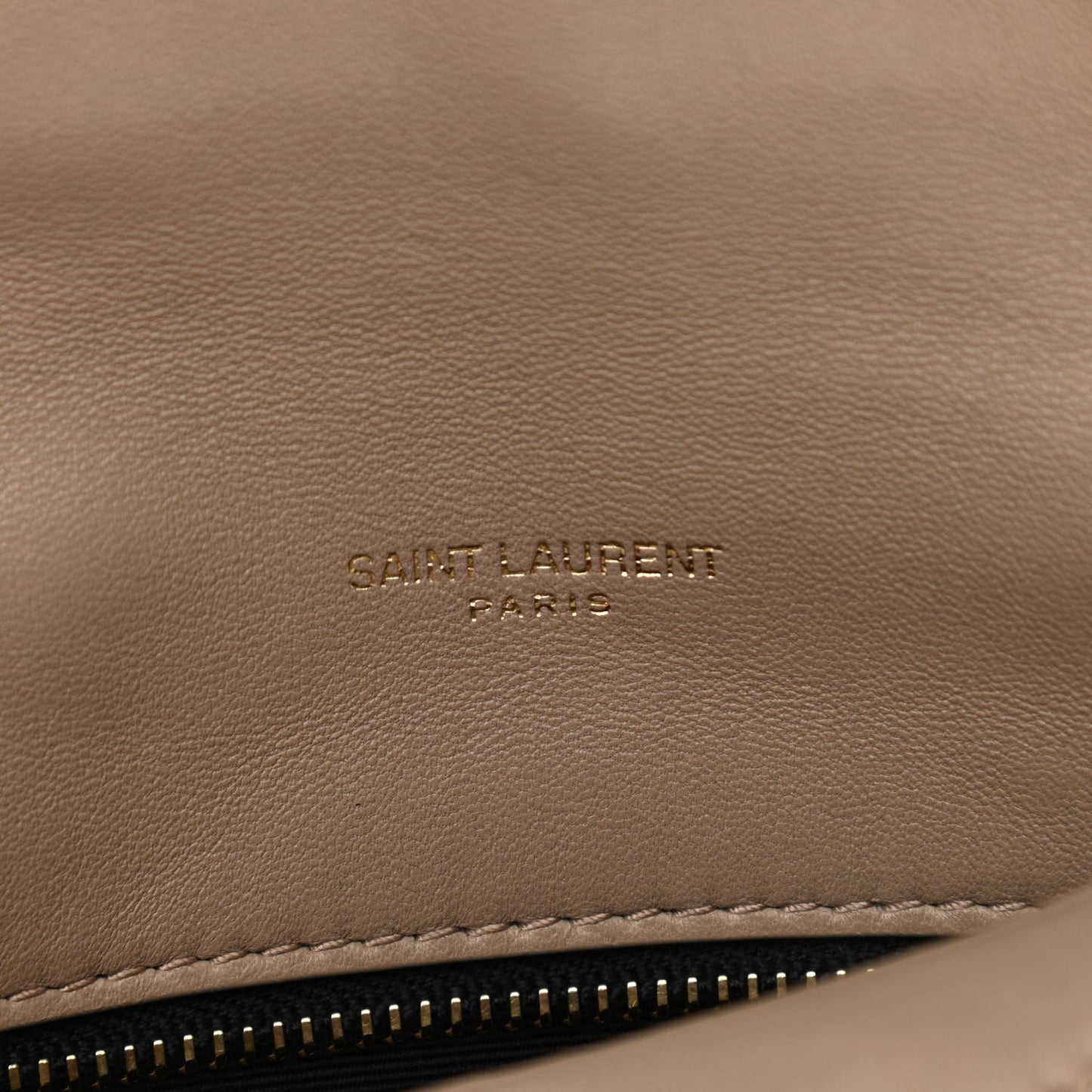Lambskin Quilted Toy Loulou Puffer Monogram Chain Satchel Nude Powder