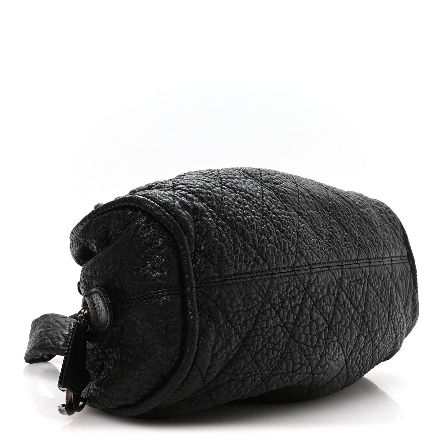 Distressed Lambskin Le Marais Bowler Black