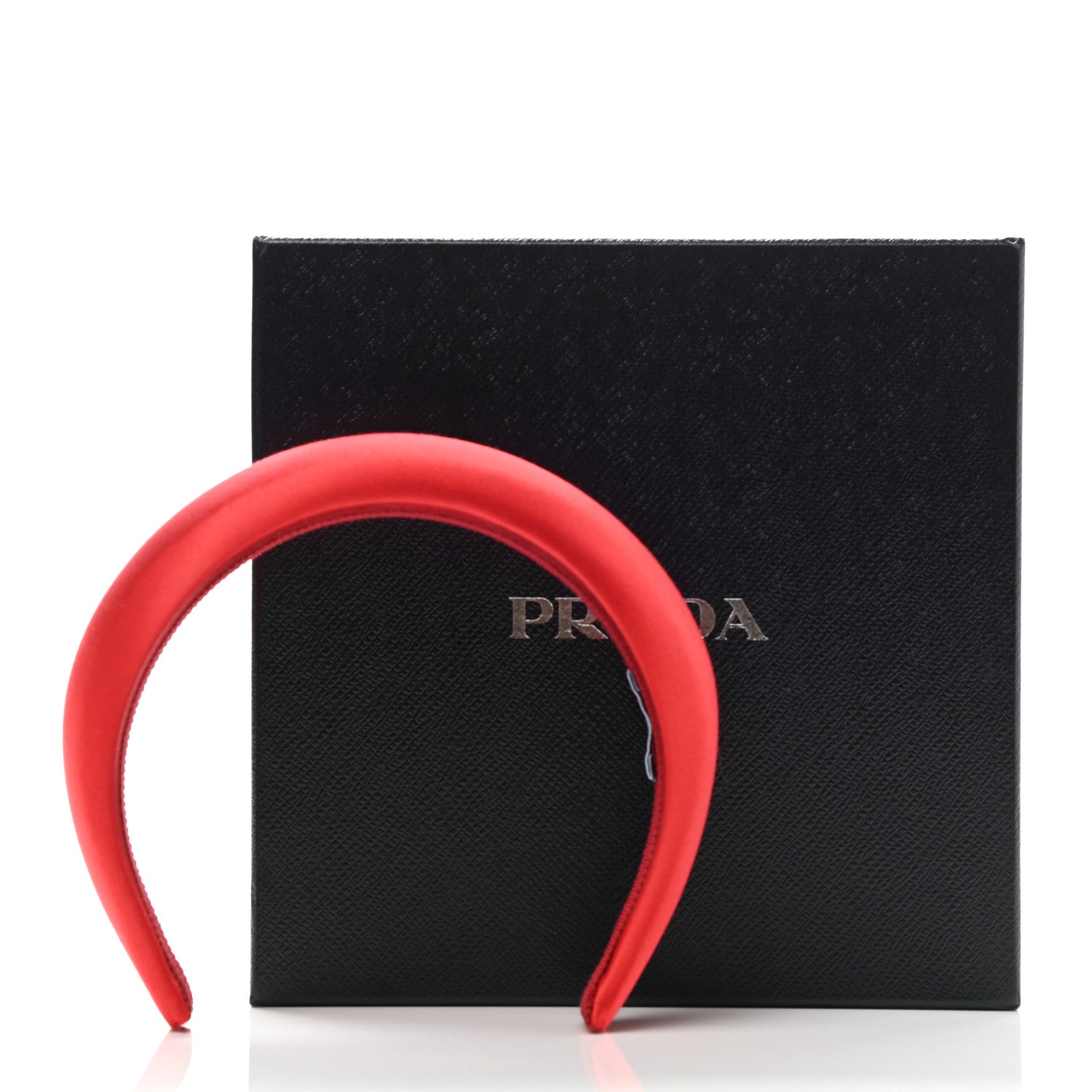 Prada Satin Headband Fuoco 5 of 5