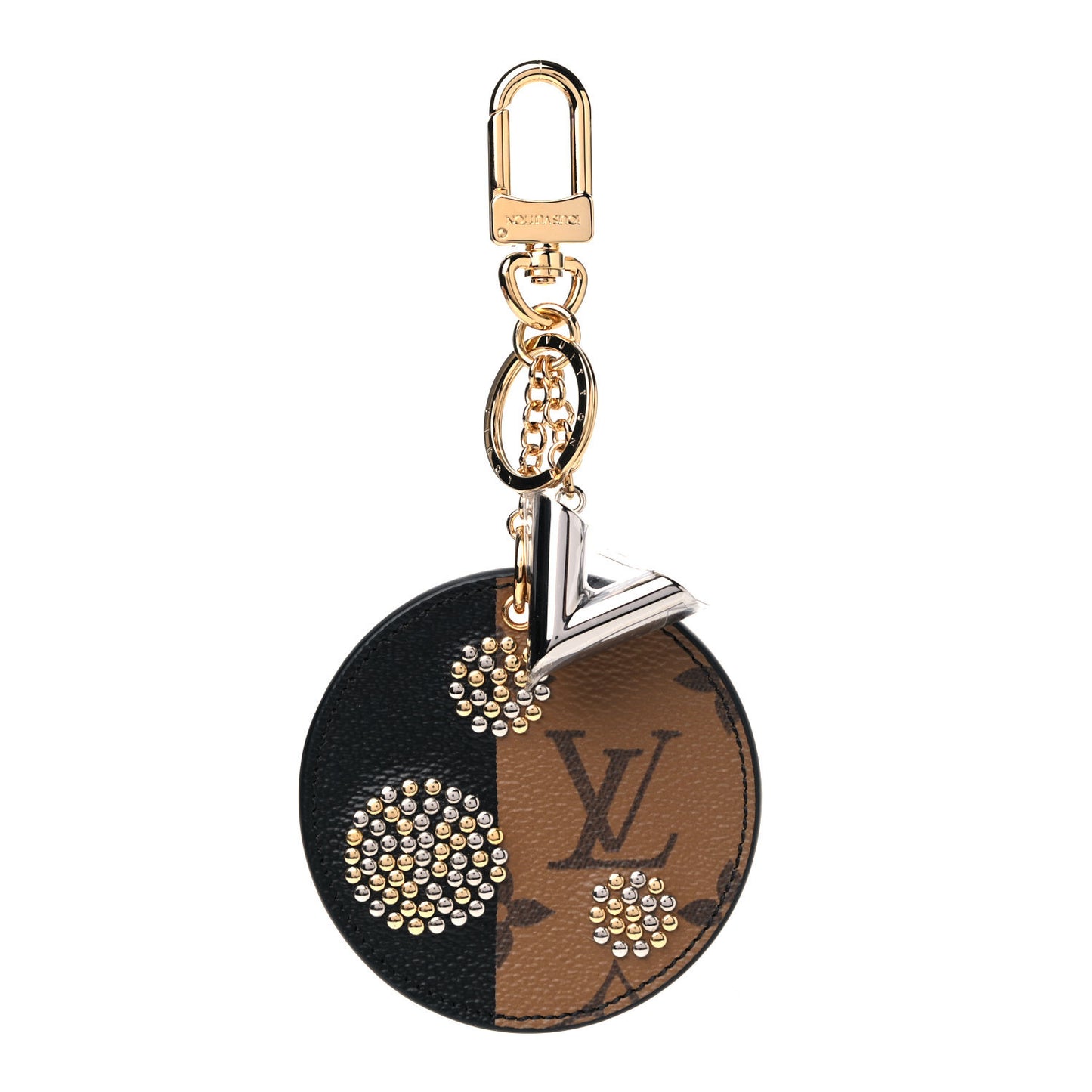 Reverse Monogram Night Lights Bag Charm Key Ring