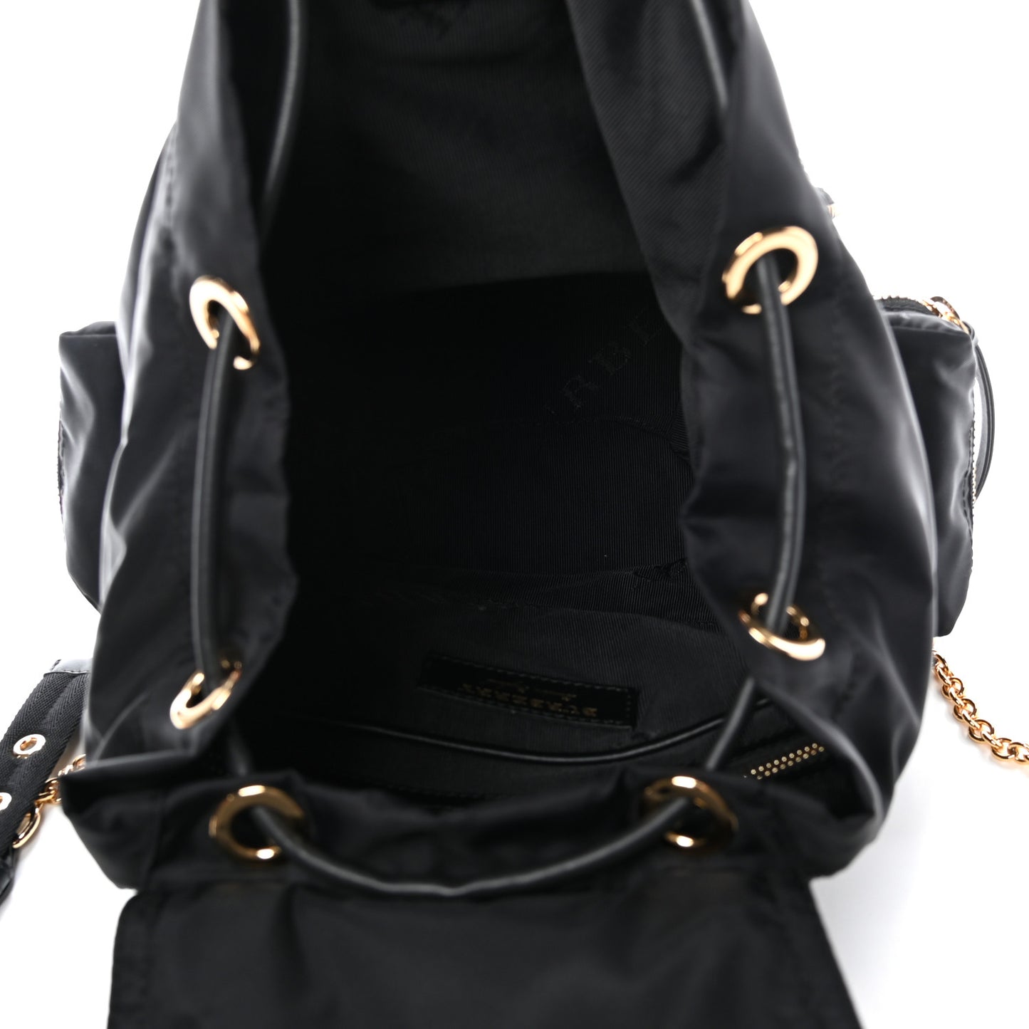 Nylon Medium Rucksack Backpack Black