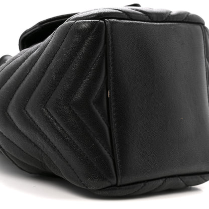Saint Laurent Lambskin Matelasse Monogram Joe Nano Bucket Bag Black 8 of 13