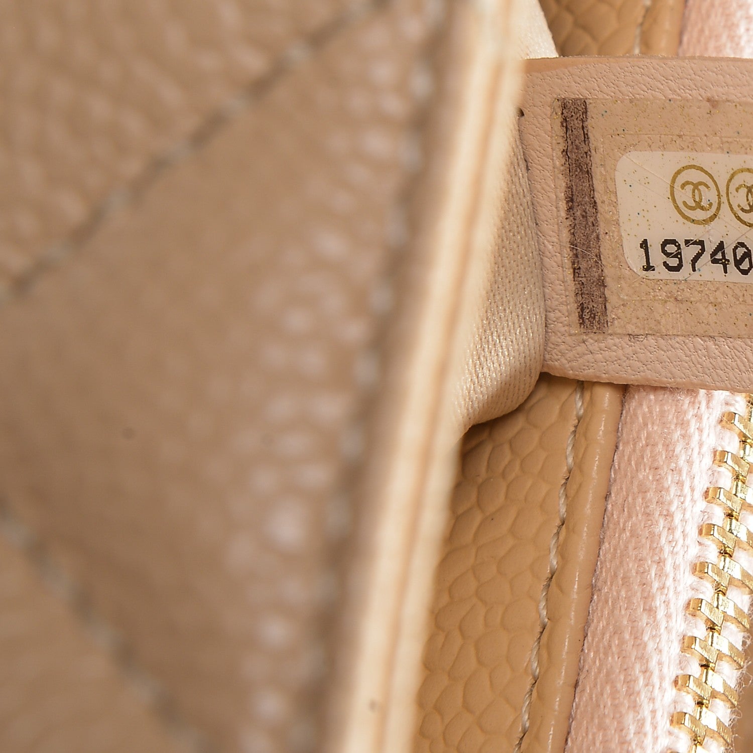 Chanel Caviar Quilted Grand Shopping Tote GST Beige Clair 7 of 7