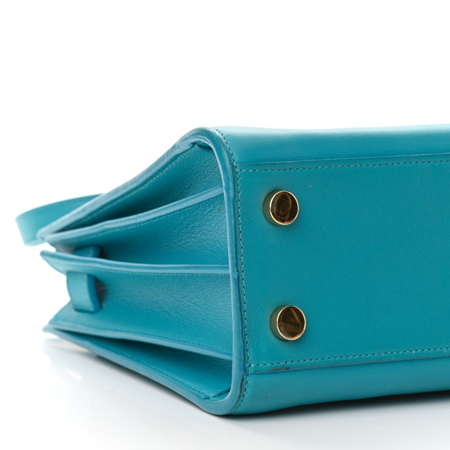 Saint Laurent Calfskin Nano Sac De Jour Turquoise 8 of 16