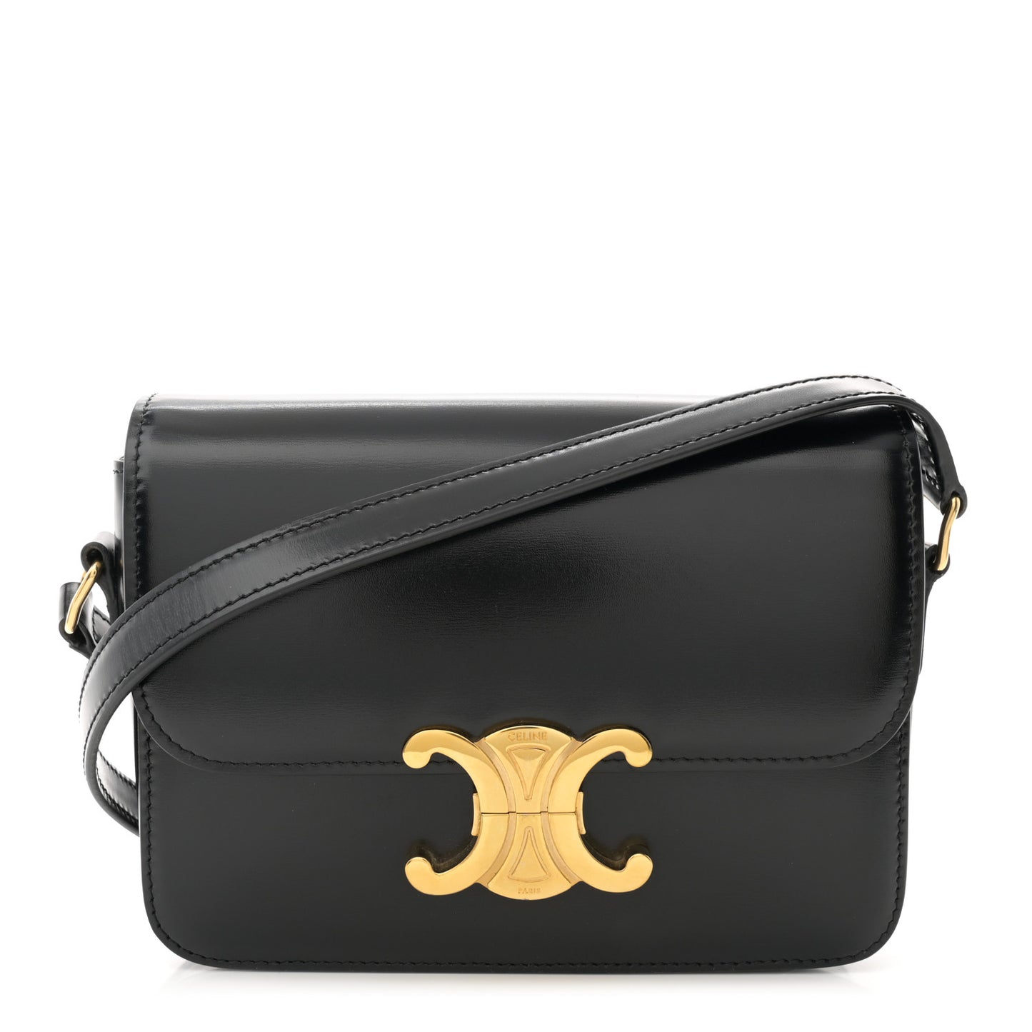 Shiny Calfskin Teen Triomphe Black