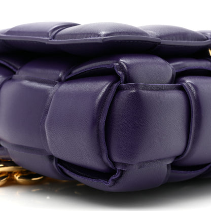 Bottega Veneta Lambskin Maxi Intreccio Padded Chain Cassette Crossbody Bag Unicorn 8 of 9
