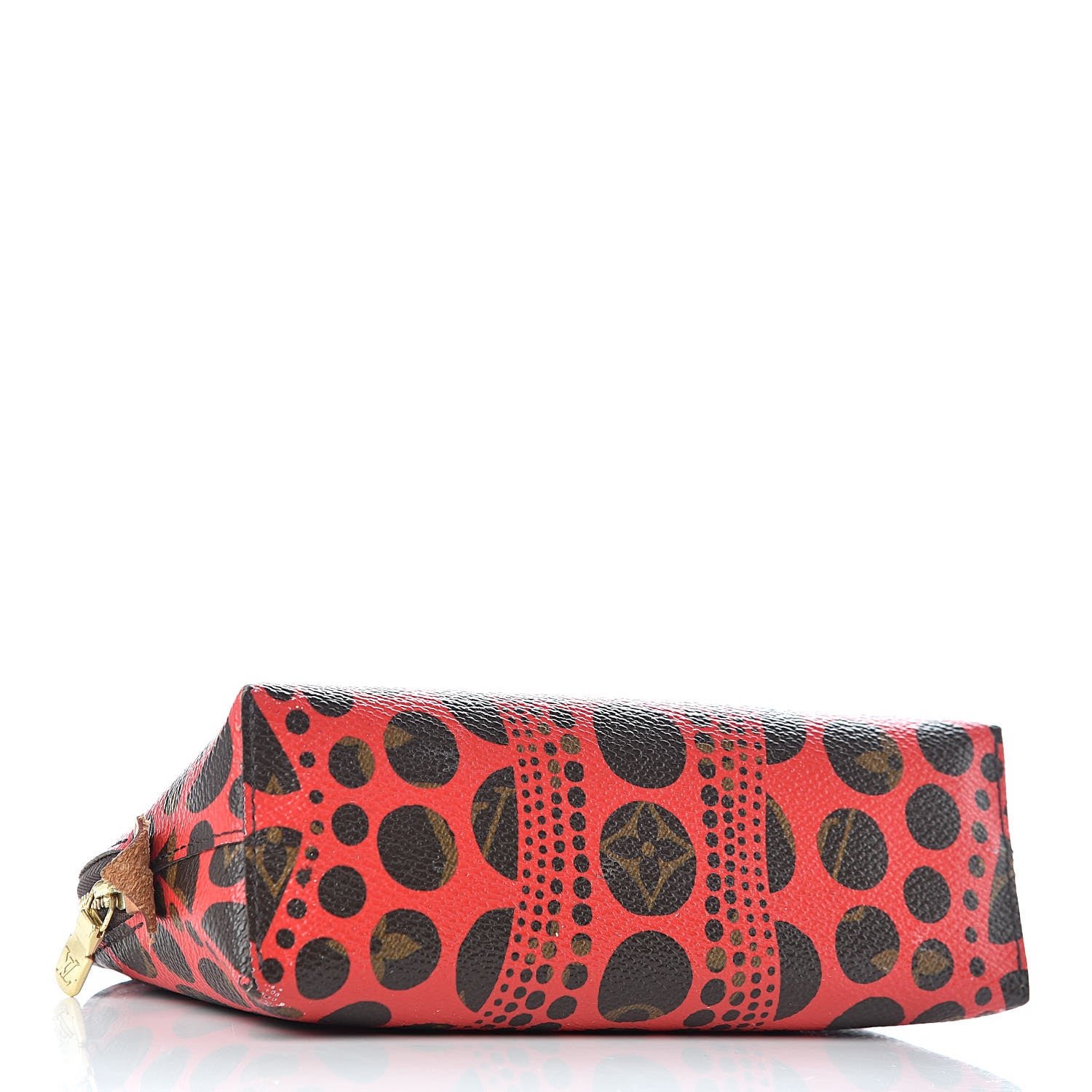 Louis Vuitton Monogram Kusama Pumpkin Dots Cosmetic Pouch Red 4 of 9