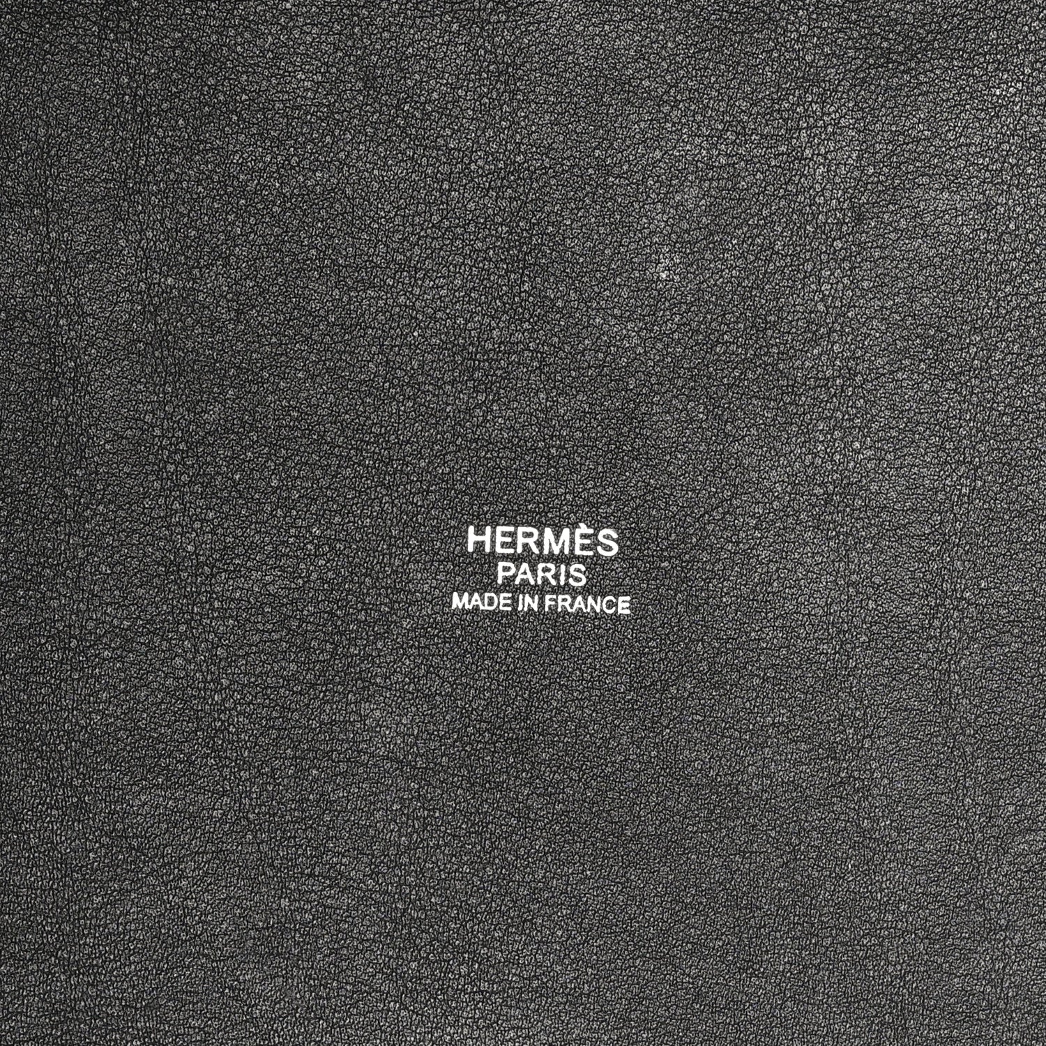 Hermes Swift H Canvas Cabas H En Biais 40 Black Ecru 6 of 11