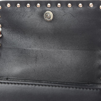 Valentino Garavani Vitello Rockstud Flap Crossbody Bag Black 12 of 17