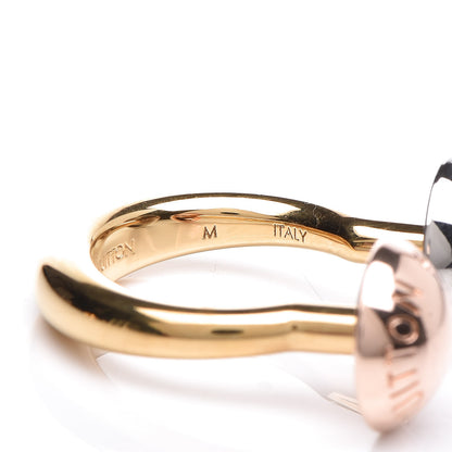 Louis Vuitton Studdy Ring M Gold Pink Silver 10 of 13