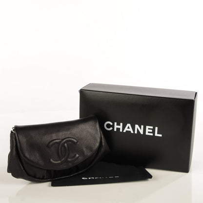 Chanel Caviar Half Moon Wallet On Chain WOC Black 5 of 9