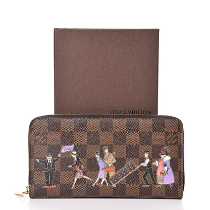 Louis Vuitton Damier Ebene Illustre Zippy Wallet Violet 9 of 9
